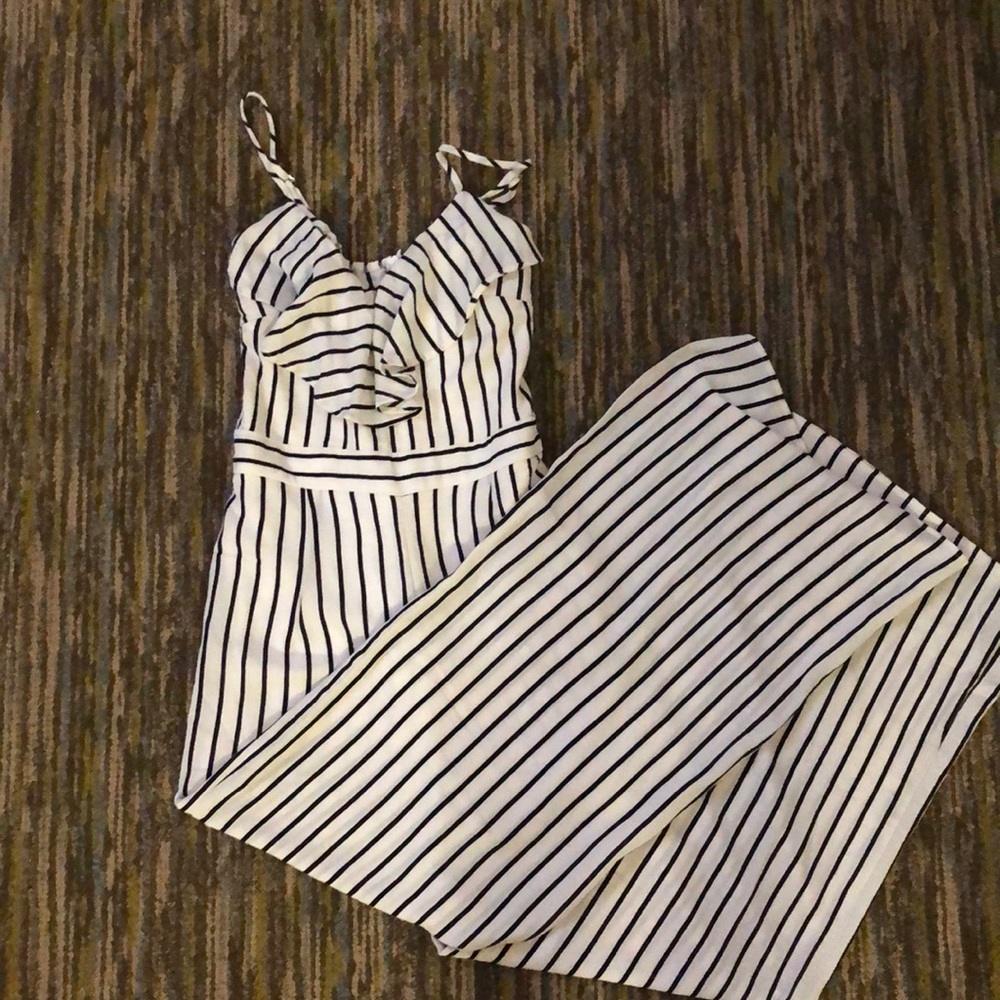 Striped jumpsuit